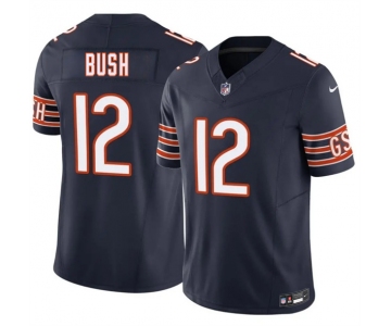 Men's Chicago Bears #12 Devin Bush Navy 2026 F.U.S.E. Vapor Untouchable Limited Football Stitched Jersey