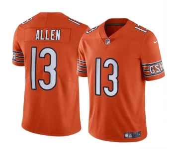 Men's Chicago Bears #13 Keenan Allen Orange Vapor Football Stitched Jersey