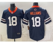 Men's Chicago Bears #18 Caleb Williams Navy 2026 F.U.S.E. Limited Football Stitched Jersey Men's Chicago Bears #18 Caleb Williams Navy 2026 F.U.S.E. Limited Football Stitched Jersey