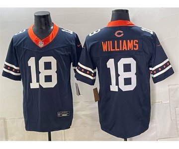 Men's Chicago Bears #18 Caleb Williams Navy 2026 F.U.S.E. Limited Football Stitched Jersey