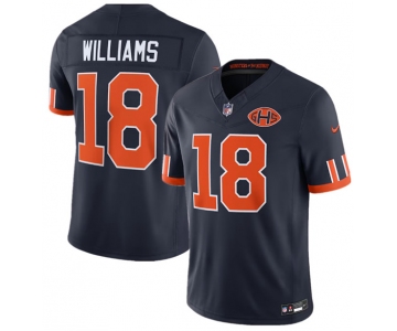 Men's Chicago Bears #18 Caleb Williams Navy 2026 F.U.S.E. Rivalries Collection Limited Football Stitched Jersey