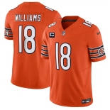 Men's Chicago Bears #18 Caleb Williams Orange 2026 F.U.S.E. With 3-star C Patch Vapor Untouchable Limited Football Stitched Jersey Men's Chicago Bears #18 Caleb Williams Orange 2026 F.U.S.E. With 3-star C Patch Vapor Untouchable Limited Football Stitched Jersey