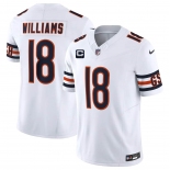 Men's Chicago Bears #18 Caleb Williams White 2026 F.U.S.E. With 3-star C Patch Vapor Untouchable Limited Football Stitched Jersey Men's Chicago Bears #18 Caleb Williams White 2026 F.U.S.E. With 3-star C Patch Vapor Untouchable Limited Football Stitched Jersey