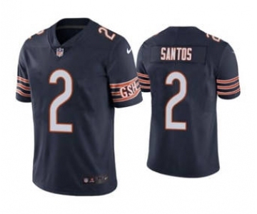 Men's Chicago Bears #2 Cairo Santos Navy Vapor Untouchable Limited Stitched Football Jersey