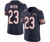 Men's Chicago Bears #23 Devin Hester Navy Blue Team Color 100th Season Limited Football Jersey