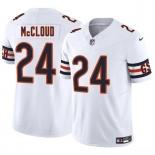Men's Chicago Bears #24 Nick McCloud White 2025 F.U.S.E. Vapor Untouchable Limited Football Stitched Jersey