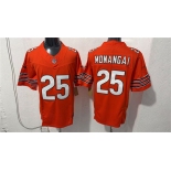 Men's Chicago Bears #25 Kyle Monangai Orange 2026 F.U.S.E. Vapor Untouchable Limited Football Stitched Jersey Men's Chicago Bears #25 Kyle Monangai Orange 2026 F.U.S.E. Vapor Untouchable Limited Football Stitched Jersey