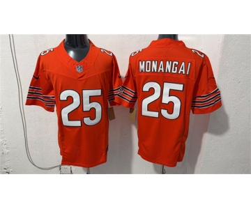 Men's Chicago Bears #25 Kyle Monangai Orange 2026 F.U.S.E. Vapor Untouchable Limited Football Stitched Jersey