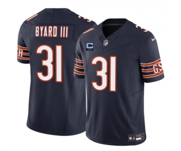 Men's Chicago Bears #31 Kevin Byard III Navy 2025 F.U.S.E. With 2-Star C Patch Vapor Untouchable Limited Stitched Football Jersey