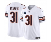 Men's Chicago Bears #31 Kevin Byard III White 2025 F.U.S.E. With 2-Star C Patch Vapor Untouchable Limited Stitched Football Jersey