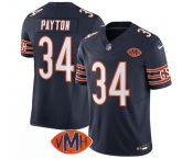 Men's Chicago Bears #34 Walter Payton Navy 2025 F.U.S.E. With VMH Patch Vapor Untouchable Limited Football Stitched Jersey