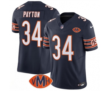Men's Chicago Bears #34 Walter Payton Navy 2025 F.U.S.E. With VMH Patch Vapor Untouchable Limited Football Stitched Jersey
