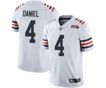 Men's Chicago Bears #4 Chase Daniel White 100th Season Limited Football Jersey