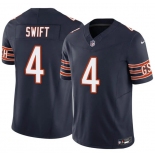 Men's Chicago Bears #4 D'Andre Swift Navy 2025 F.U.S.E. Vapor Untouchable Limited Football Stitched Jersey
