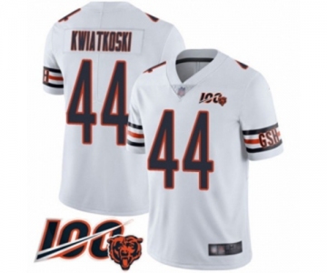 Men's Chicago Bears #44 Nick Kwiatkoski White Vapor Untouchable Limited Player 100th Season Football Jersey