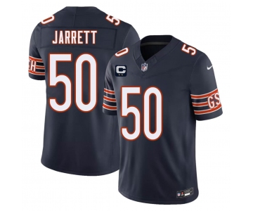 Men's Chicago Bears #50 Grady Jarrett Navy 2026 F.U.S.E. 2-Star C Patch Vapor Untouchable Limited Football Stitched Jersey