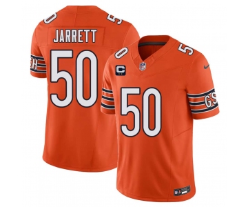 Men's Chicago Bears #50 Grady Jarrett Orange 2026 F.U.S.E. 2-Star C Patch Vapor Untouchable Limited Football Stitched Jersey