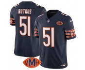 Men's Chicago Bears #51 Dick Butkus Navy 2025 F.U.S.E. With VMH Patch Vapor Untouchable Limited Football Stitched Jersey