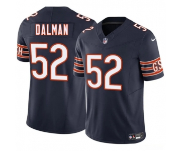Men's Chicago Bears #52 Drew Dalman Navy 2025 F.U.S.E. Vapor Football Stitched Jersey