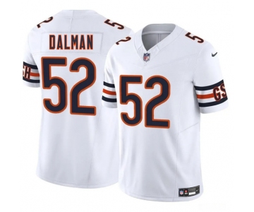 Men's Chicago Bears #52 Drew Dalman White 2025 F.U.S.E. Vapor Football Stitched Jersey