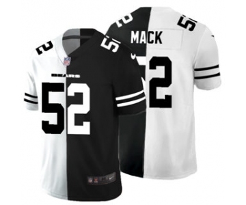 Men's Chicago Bears #52 Khalil Mack Black V White Peace Split Vapor Untouchable Limited Football Jersey
