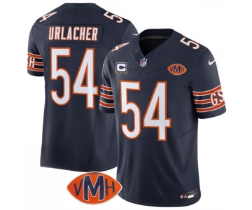 Men's Chicago Bears #54 Brian Urlacher Navy 2025 F.U.S.E. With 4-Star C Patch VMH Patch Vapor Untouchable Limited Football Stitched Jersey