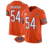 Men's Chicago Bears #54 Brian Urlacher Orange 2025 F.U.S.E. With 4-Star C Patch VMH Patch Vapor Untouchable Limited Football Stitched Jersey