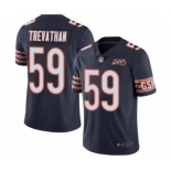 Men's Chicago Bears #59 Danny Trevathan Navy Blue Team Color 100th Season Limited Football Jersey