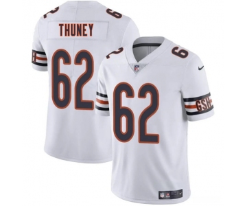 Men's Chicago Bears #62 Joe Thuney White 2025 Vapor Football Stitched Jersey