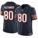 Men's Chicago Bears #80 Maurice Alexander Navy 2025 F.U.S.E. Vapor Football Stitched Jersey