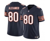 Men's Chicago Bears #80 Maurice Alexander Navy 2025 F.U.S.E. Vapor Football Stitched Jersey