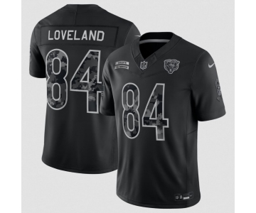 Men's Chicago Bears #84 Colston Loveland Black 2026 F.U.S.E. Salute to Service Limited Football Stitched Jersey