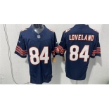 Men's Chicago Bears #84 Colston Loveland Navy 2026 F.U.S.E. Vapor Untouchable Limited Football Stitched Jersey Men's Chicago Bears #84 Colston Loveland Navy 2026 F.U.S.E. Vapor Untouchable Limited Football Stitched Jersey