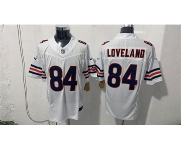 Men's Chicago Bears #84 Colston Loveland White 2026 F.U.S.E. Vapor Untouchable Limited Football Stitched Jersey