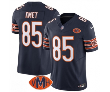 Men's Chicago Bears #85 Cole Kmet Navy 2025 F.U.S.E. With VMH Patch Vapor Untouchable Limited Football Stitched Jersey