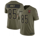 Men's Chicago Bears #85 Cole Kmet Olive 2025 Salute to Service Limited Football Stitched Jersey Men's Chicago Bears #85 Cole Kmet Olive 2025 Salute to Service Limited Football Stitched Jersey