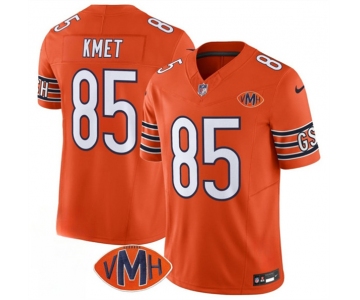 Men's Chicago Bears #85 Cole Kmet Orange 2025 F.U.S.E. With VMH Patch Vapor Untouchable Limited Football Stitched Jersey