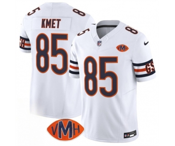 Men's Chicago Bears #85 Cole Kmet White 2025 F.U.S.E. With VMH Patch Vapor Untouchable Limited Football Stitched Jersey