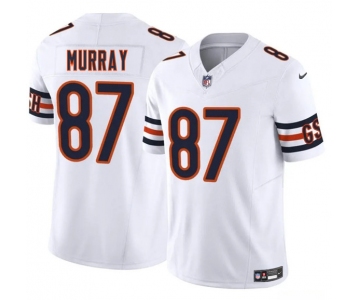 Men's Chicago Bears #87 Jordan Murray White 2025 F.U.S.E. Vapor Football Stitched Jersey