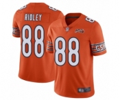 Men's Chicago Bears #88 Riley Ridley Orange Alternate 100th Season Limited Football Jersey