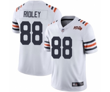 Men's Chicago Bears #88 Riley Ridley White 100th Season Limited Football Jersey