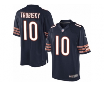 Men's Nike Chicago Bears #10 Mitchell Trubisky Limited Navy Blue Team Color NFL Jersey