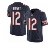 Men's Nike Chicago Bears #12 Kendall Wright Limited Navy Blue Rush NFL Jersey