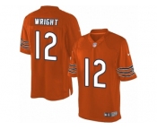 Men's Nike Chicago Bears #12 Kendall Wright Limited Orange Alternate NFL Jersey