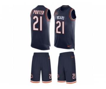 Men's Nike Chicago Bears #21 Tracy Porter Limited Navy Blue Tank Top Suit NFL Jersey