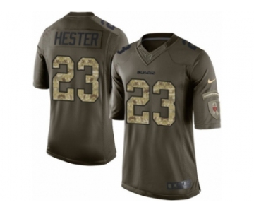 Men's Nike Chicago Bears #23 Devin Hester Limited Green Salute to Service NFL Jersey