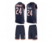 Men's Nike Chicago Bears #24 Jordan Howard Limited Navy Blue Tank Top Suit NFL Jersey