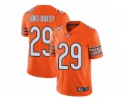 Men's Nike Chicago Bears #29 Harold Jones-Quartey Vapor Untouchable Limited Orange Rush NFL Jersey