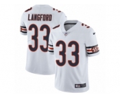 Men's Nike Chicago Bears #33 Jeremy Langford Vapor Untouchable Limited White NFL Jersey