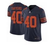 Men's Nike Chicago Bears #40 Gale Sayers Vapor Untouchable Limited Navy Blue 1940s Throwback Alternate NFL Jersey